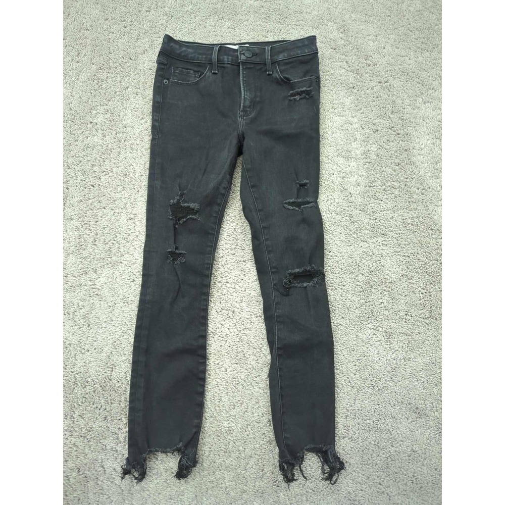 Abercrombie & Fitch Jeans‎ Womens 25/0S MidRise Super Skinny Ankle Distressed